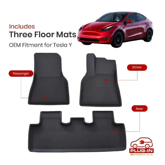 Picture of Tesla Model Y XPE Rear Well Front Cargo Trunk Toolbox Boot Liner Floor Mats