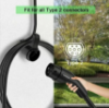 Picture of Wall Mounted EV Charging Cable Holder EV Charger J Hook For Type 2 Plug IEC62196