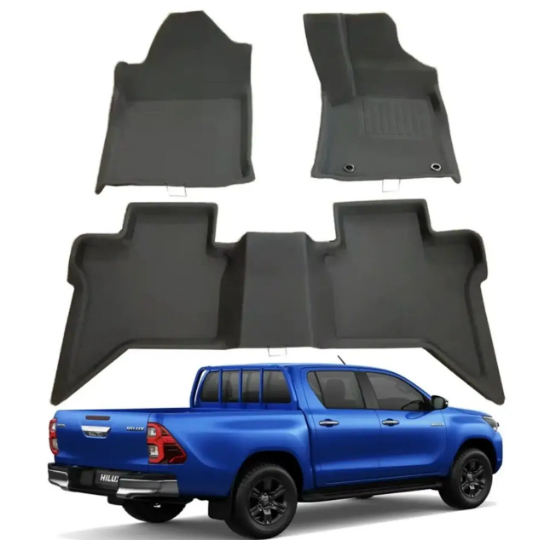 Picture of 3D XPE Car Floor Mats Fit Toyota Hilux Dual Cab Auto MY 2016 - 2023 - N