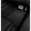 Picture of 4pcs Car Floor Mats Front Rear Rubber Black Universal Fit Carpet Set Heavy Duty
