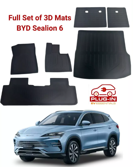 Picture of IN STOCK! BYD Sealion 6 All-Weather 3D Floor Mats Full Set Boot Trunk Sealion6