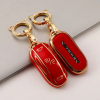 Picture of For Tesla Model X S 3 Y Remote Key Fob Cover Case Holder Shell Protector Keyring