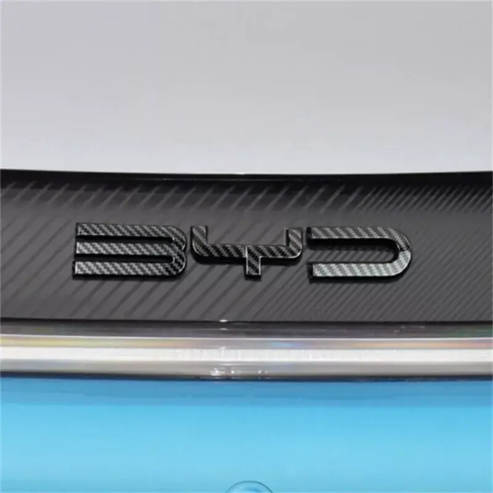 Picture of Carbon Fiber Front Grille Logo Emble Cover Trim For BYD ATTO 3 2022 2023 2024 25
