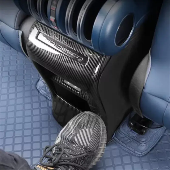 Picture of Carbon Fiber Rear Armrest Air Outlet Vent Cover Trim For BYD ATTO 3 2022-2024