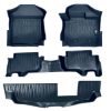 Picture of 3D All Weather TPE Car Floor Mats Liner Fit Ford Everest 2015-2022 - 3 ROWS - UA