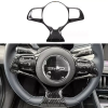 Picture of Carbon Fiber Car Steering Wheel Decor Cover Trim For BYD Dolphin EV 2023 2024