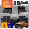 Picture of All Weather Car Floor Mats Carpet for Ford Ranger PX PX2 PX3 Dual Cab 2011-2021