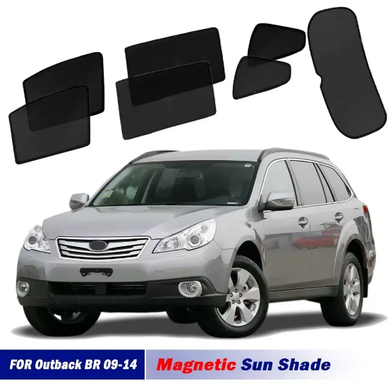 Picture of Magnetic Sun Shades For Subaru Outback BR 09-14 Front Back Windows Sun Blind