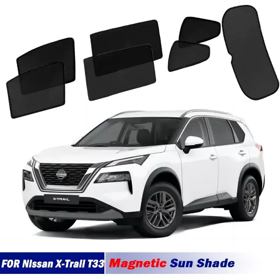 Picture of Magnetic Sun Shades For Nissan X-Trail T33 21-24 Front Back Windows Sun Blind