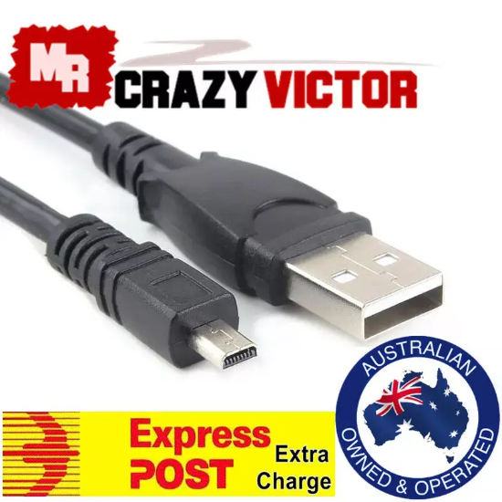 Picture of USB Data Cable Cord for Panasonic Lumix DMC-SZ1 TZ30 TZ40 TZ50 TZ55 TZ60 Camera