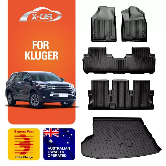 Picture of Car Boot Liner Floor Mats for Toyota Kluger 2014-21 Trunk Cargo Mat Luggage Tray