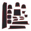 Picture of 12pcs Non-Slip Door Gate Slot Pad Cup Holder Mat Fit for SUZUKI SWIFT 2018 zw