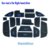 Picture of fits Ford Focus RS 2015-2018 Non-slip Gate Slot Pad Rubber Cup Holder Mats-Blue