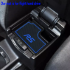 Picture of fits Ford Focus RS 2015-2018 Non-slip Gate Slot Pad Rubber Cup Holder Mats-Blue