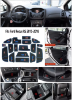 Picture of fits Ford Focus RS 2015-2018 Non-slip Gate Slot Pad Rubber Cup Holder Mats-Blue