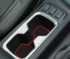 Picture of Red Non-slip Inner Gate Slot Mat Cup Pads fits Nissan Navara NP300 D23 2015-2019