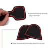 Picture of Red Non-slip Inner Gate Slot Mat Cup Pads fits Nissan Navara NP300 D23 2015-2019