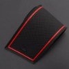 Picture of Red Non-slip Inner Gate Slot Mat Cup Pads fits Nissan Navara NP300 D23 2015-2019