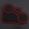 Picture of Red Non-slip Inner Gate Slot Mat Cup Pads fits Nissan Navara NP300 D23 2015-2019