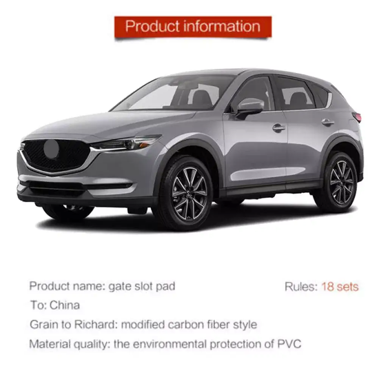 Picture of Fit for 2017-2021 Mazda CX-5 KE,KF Rubber Gate Slot Mats Non-slip Cup Holder Pad