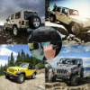 Picture of fits Jeep Wrangler JT JL JK TJ Black Roll Grab Handles Bar Off Road Accessories