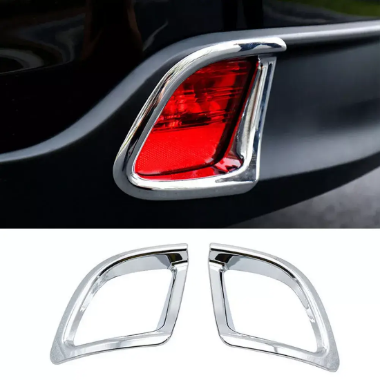 Picture of fits Toyota Kluger 2014-2019 Chrome Rear Bumper Fog Lamp Light Cover Decor Trim