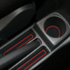 Picture of Gate Slot Mats Fits VW Polo GTI 2011-2017 6R1,6C1 Rubber Non-slip Cup Holder Pad