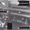 Picture of For Suzuki Jimny 2019-2023 Gate Slot Mat Cup Holder Pad Door Groove Mats Rubber.