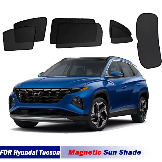 Picture of Magnetic Sun Shades For Hyundai Tucson NX4 LWB 20- Front Back Windows Sun Blind
