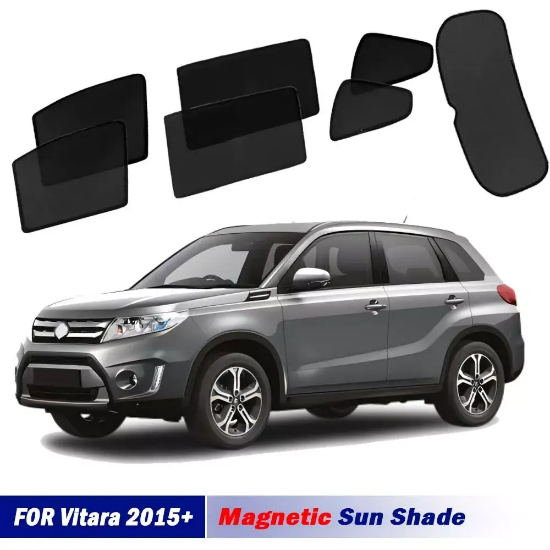Picture of Magnetic Sun Shades For Suzuki Vitara LY 15+ Front Port Back Windows Sun Blind