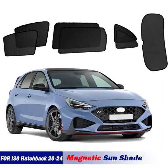 Picture of Magnetic Sun Shades For Hyundai i30 PD Hatchback 20-24 Front Windows Sun Blind