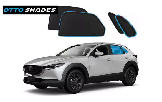 Picture of Window Sun Shade Magnetic Car Sun Blind Mesh Rear Window for Mazda CX-30 2019-25