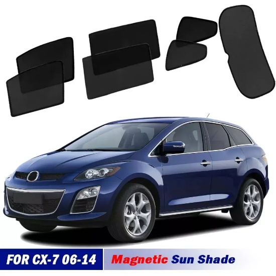 Picture of Magnetic Sun Shades For Mazda CX-7 ER 06-14 Front Port Back Windows Sun Blind