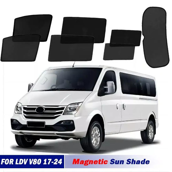 Picture of Magnetic Sun Shades For LDV V80 2017-2024 Front Rear Port Back Windows Sun Blind