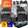 Picture of All Weather Car Floor Mats Carpet Liner for Toyota Hilux Dual Cab Auto 2016-2025