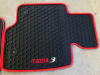 Picture of Waterproof Rubber Floor Mats Tailor Made for Mazda 3 Hatch Sedan 2014 - 2019 Red